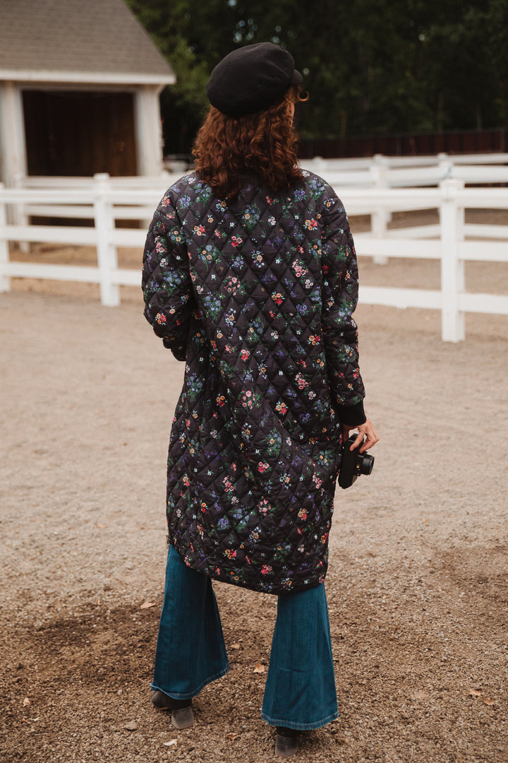 Harlowe Quilted Jacket in Floral