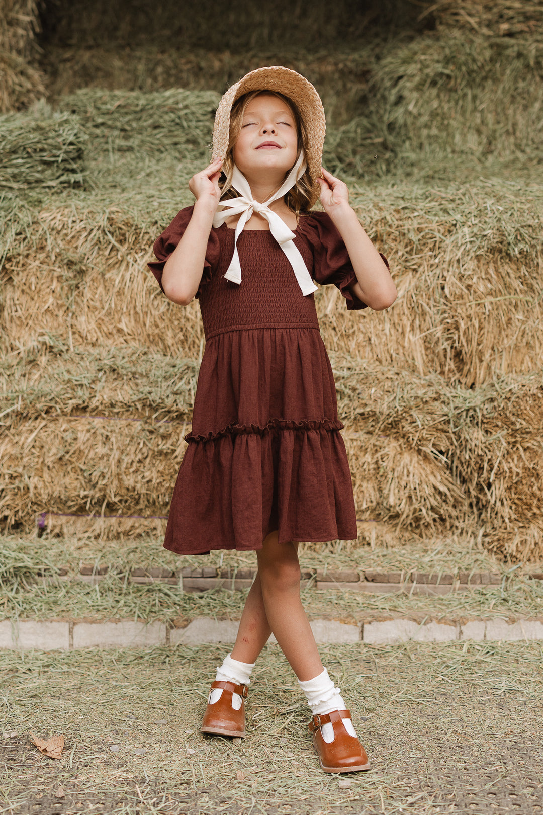 Mini Lani Dress in Brown