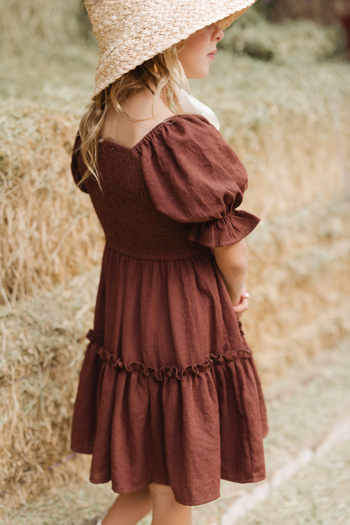 Mini Lani Dress in Brown