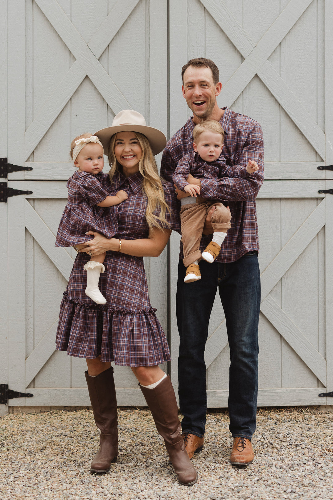 Baby Boys John Shirt in Virginia Plaid