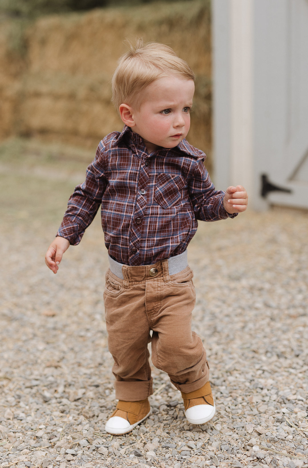 Baby Boys John Shirt in Virginia Plaid