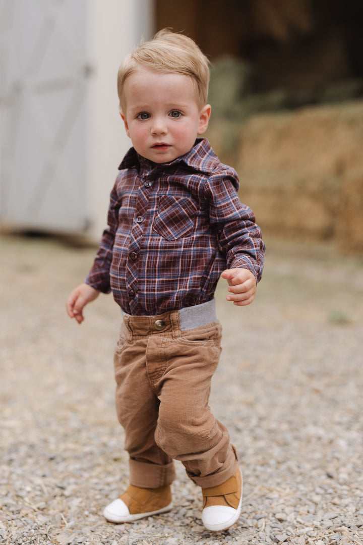 Baby Boys John Shirt in Virginia Plaid - FINAL SALE