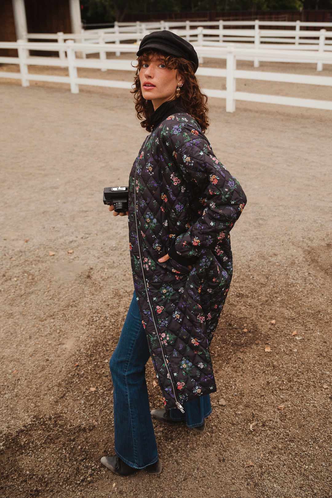 Harlowe Quilted Jacket in Floral