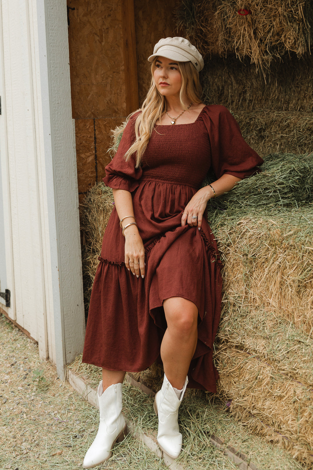 Lani Dress in Brown