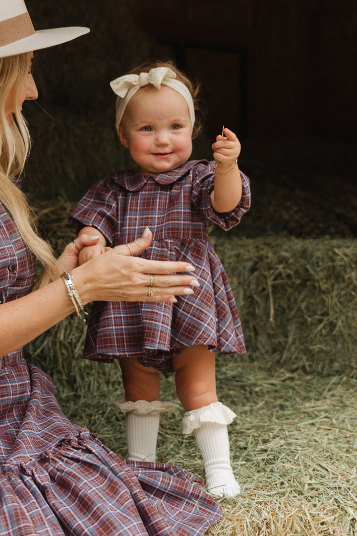 Baby Virginia Dress Set in Plaid - FINAL SALE