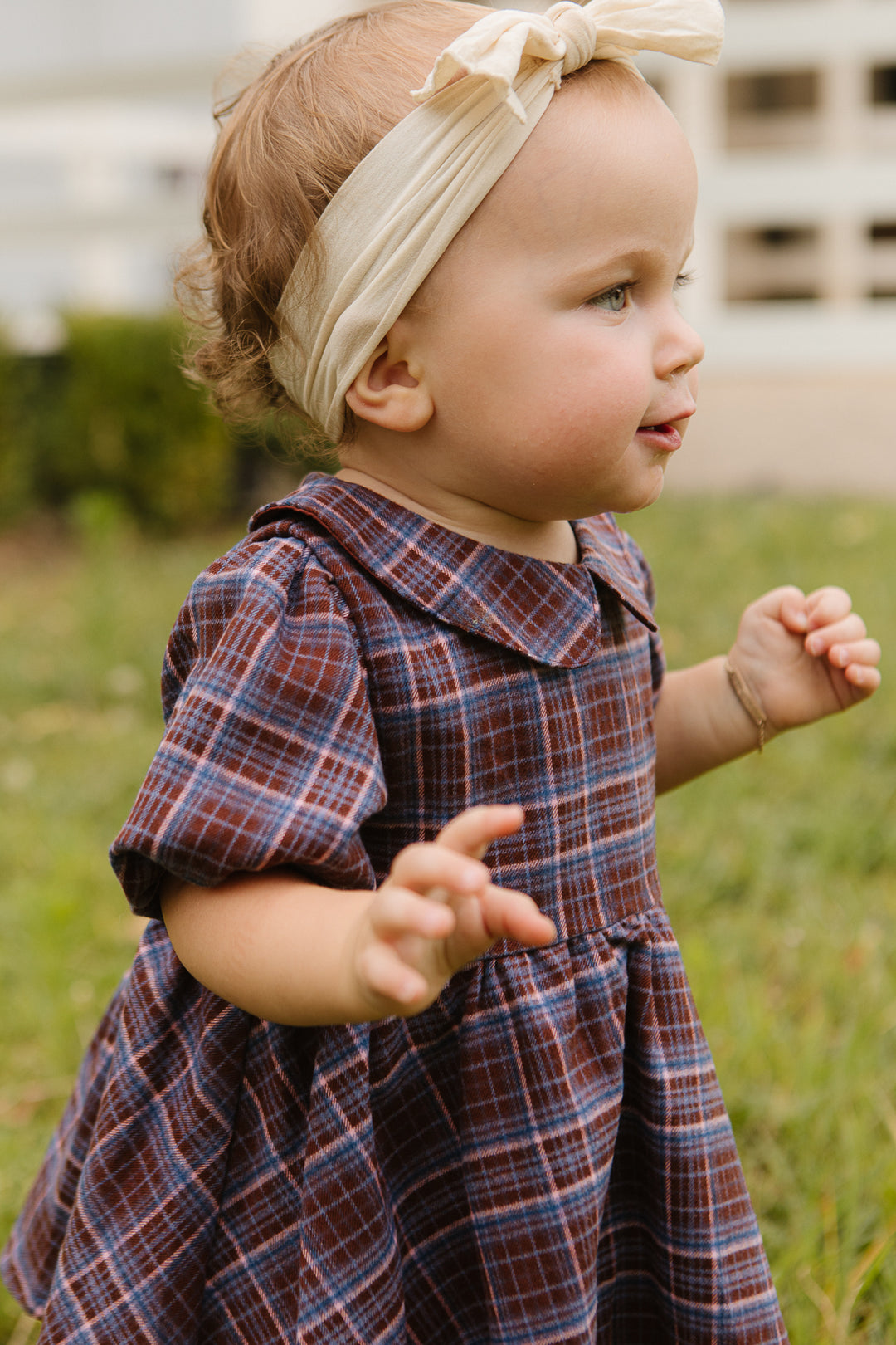 Baby Virginia Dress Set in Plaid