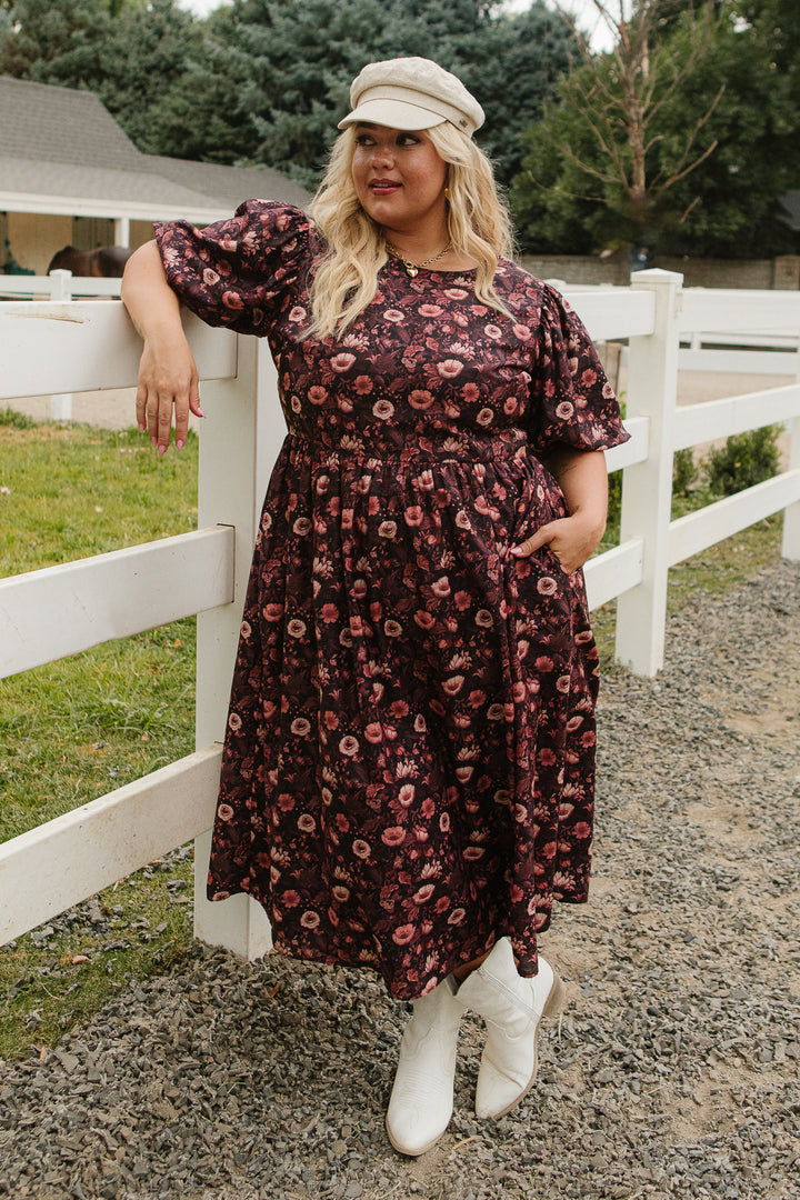 Odette Dress in Moody Floral