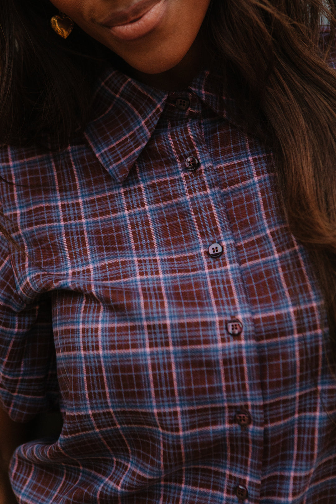 Virginia Blouse in Plaid