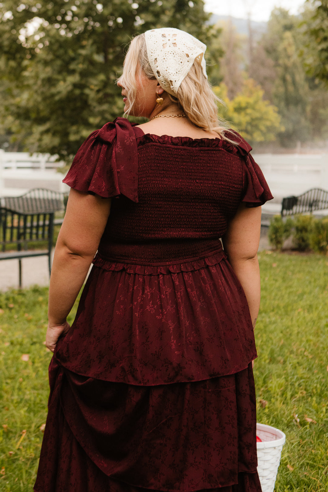 Alana Dress in Mahogany