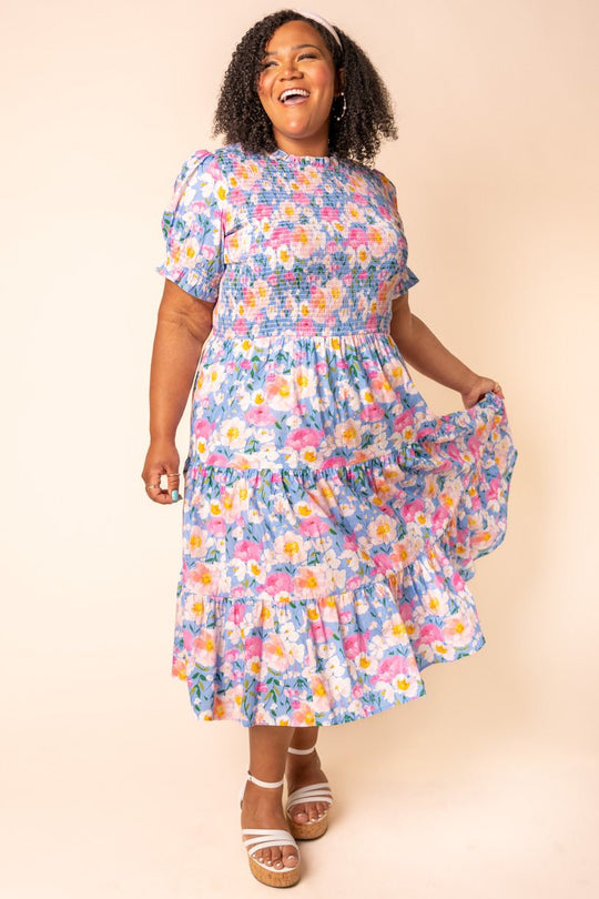 Delia Dress in Blue
