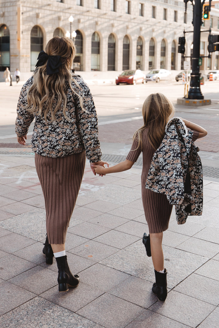 Mini McKenna Quilted Jacket in Floral