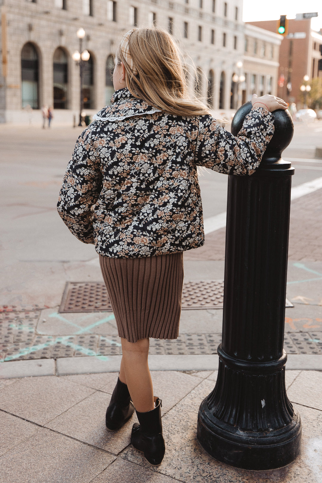 Mini McKenna Quilted Jacket in Floral