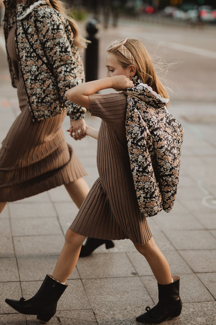 Mini McKenna Quilted Jacket in Floral