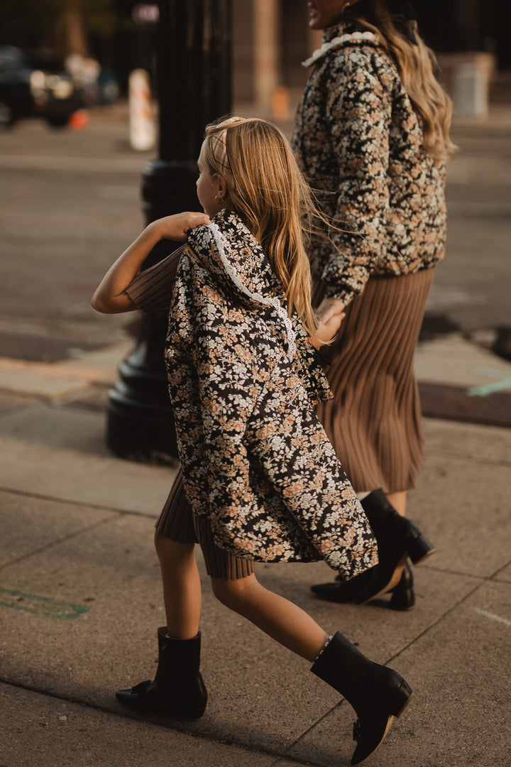 Mini McKenna Quilted Jacket in Floral