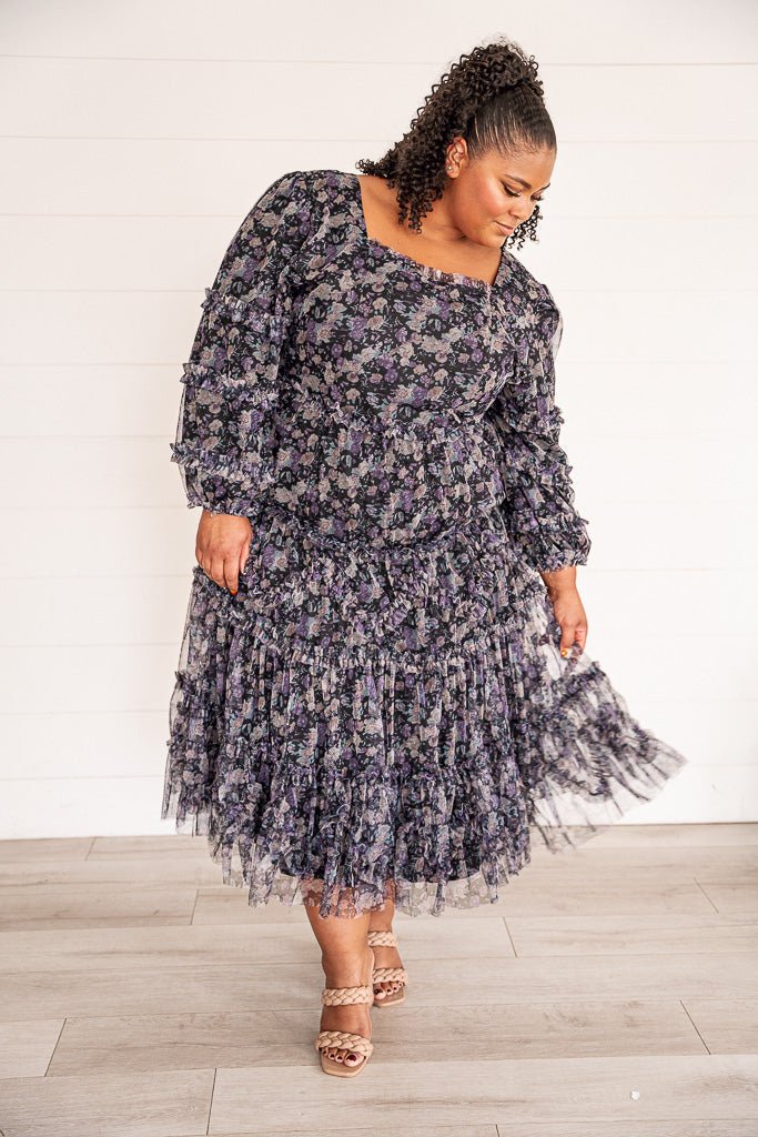 Catherine Dress in Dark Floral