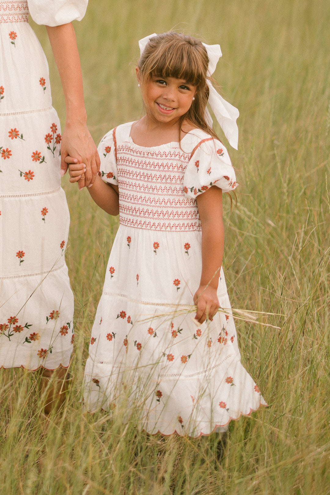 Mini Greta Dress in Rust Floral