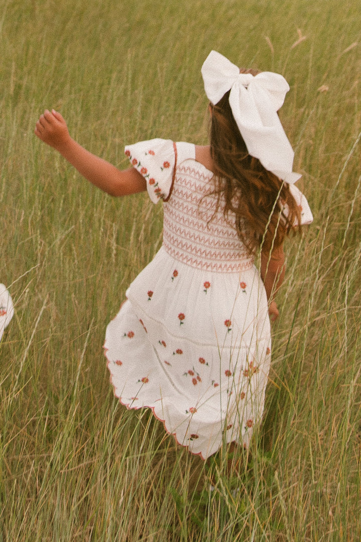 Mini Greta Dress in Rust Floral