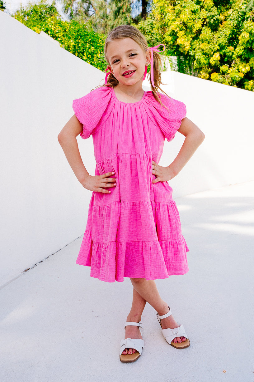 Mini Harvey Dress in Pink