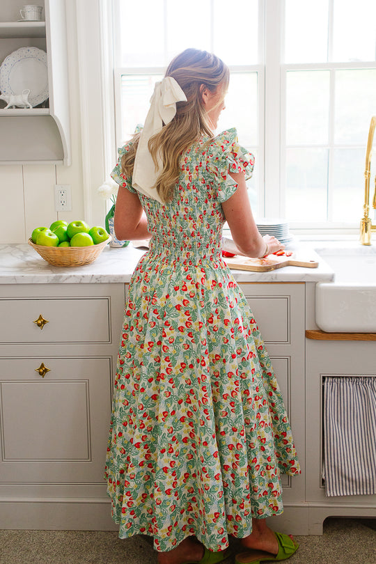 Hattie Dress in Strawberry