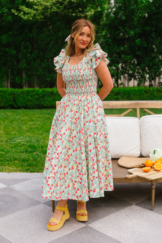 Hattie Dress in Strawberry