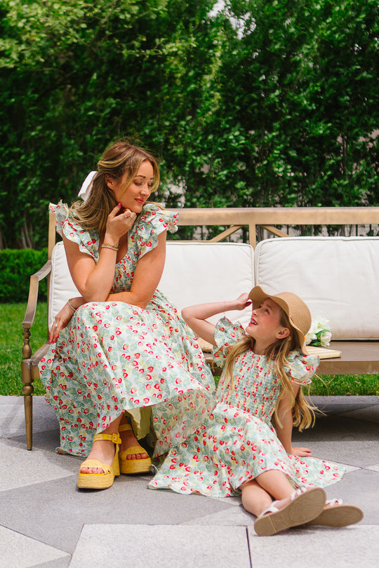 Hattie Dress in Strawberry