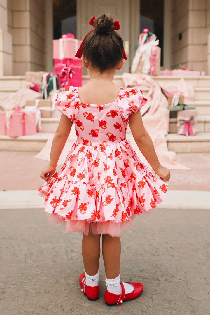 Mini Scottie Dress in Candy Canes