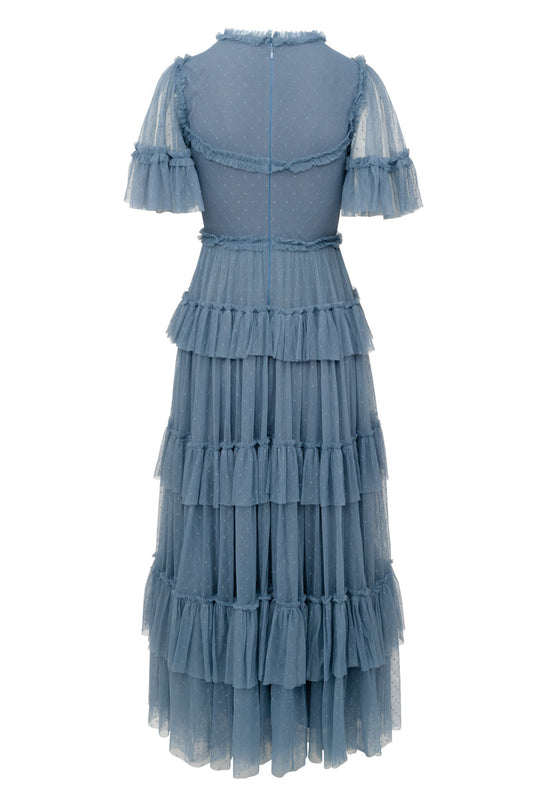 Whimsical Dress in Slate Blue