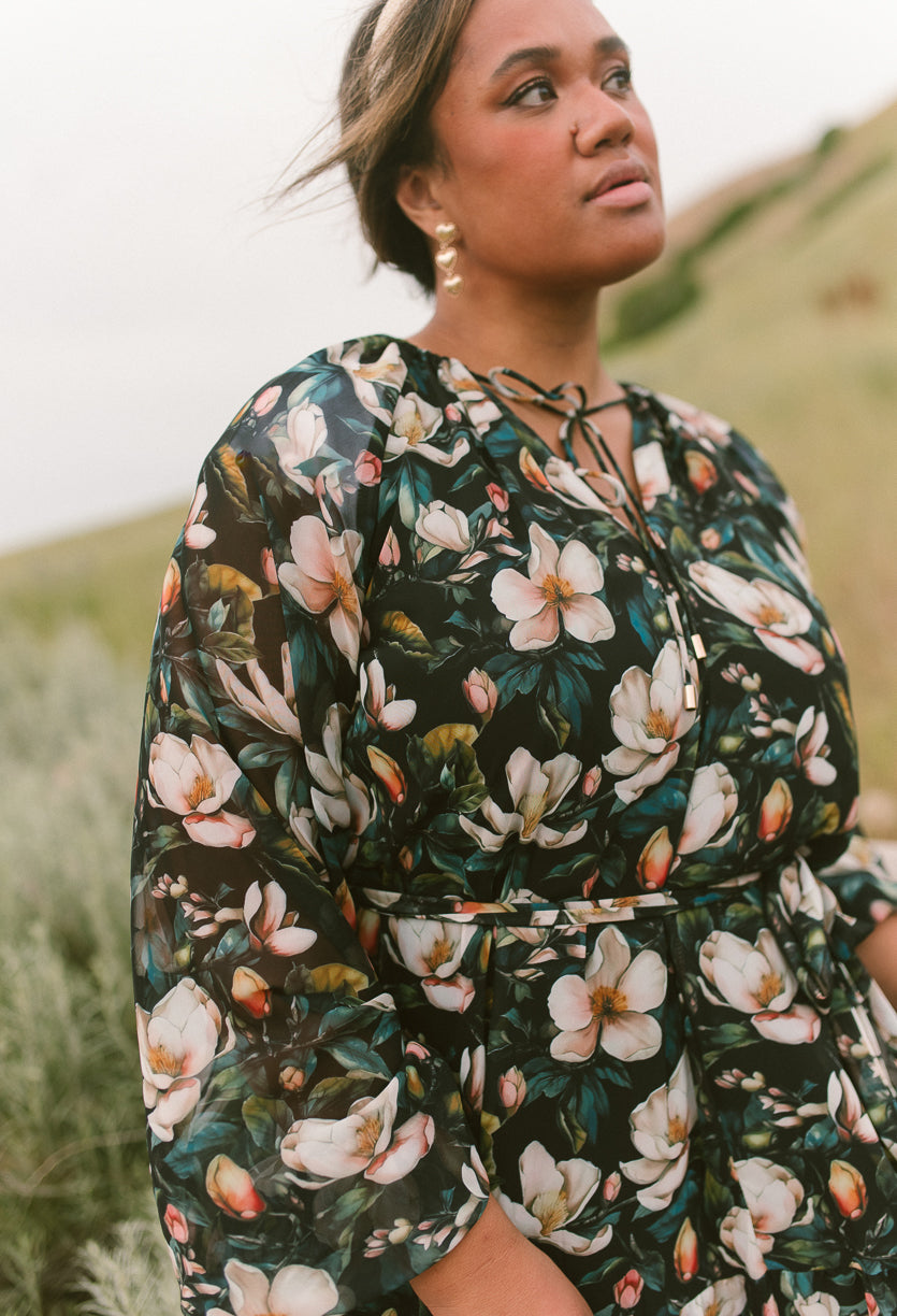 Imogen Dress in Moody Magnolia