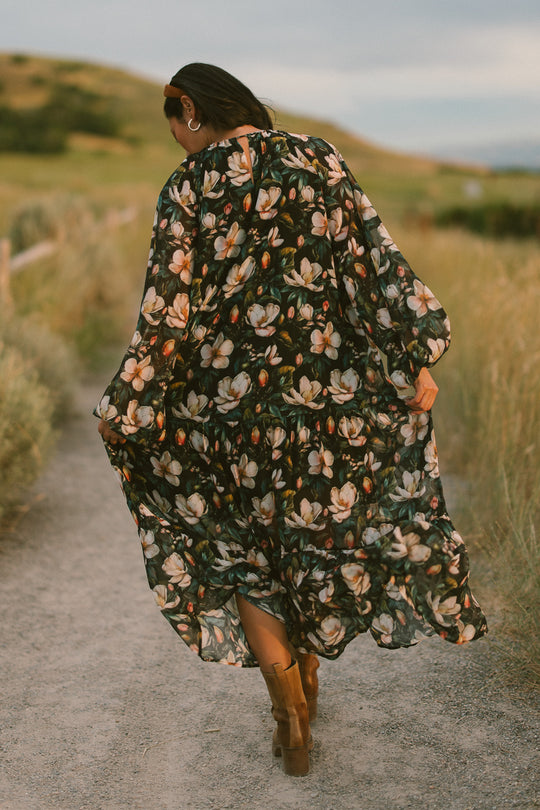 Imogen Dress in Moody Magnolia