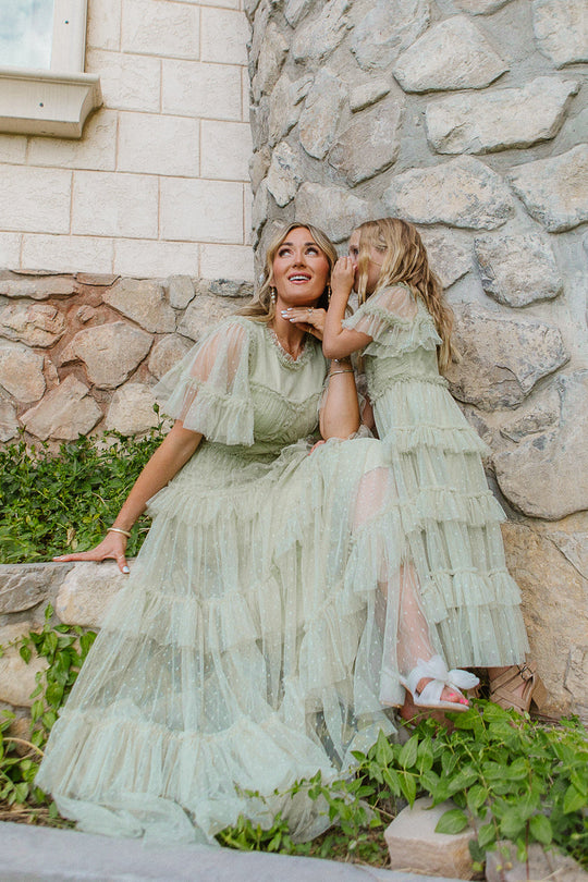 Whimsical Dress in Sage