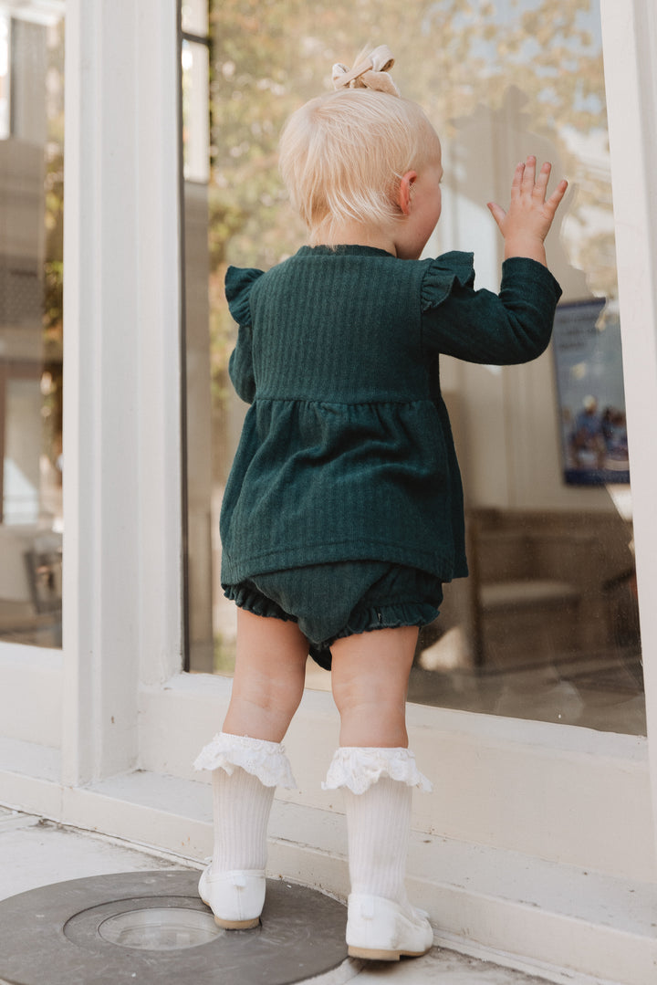 Baby Jensen Dress Set in Green