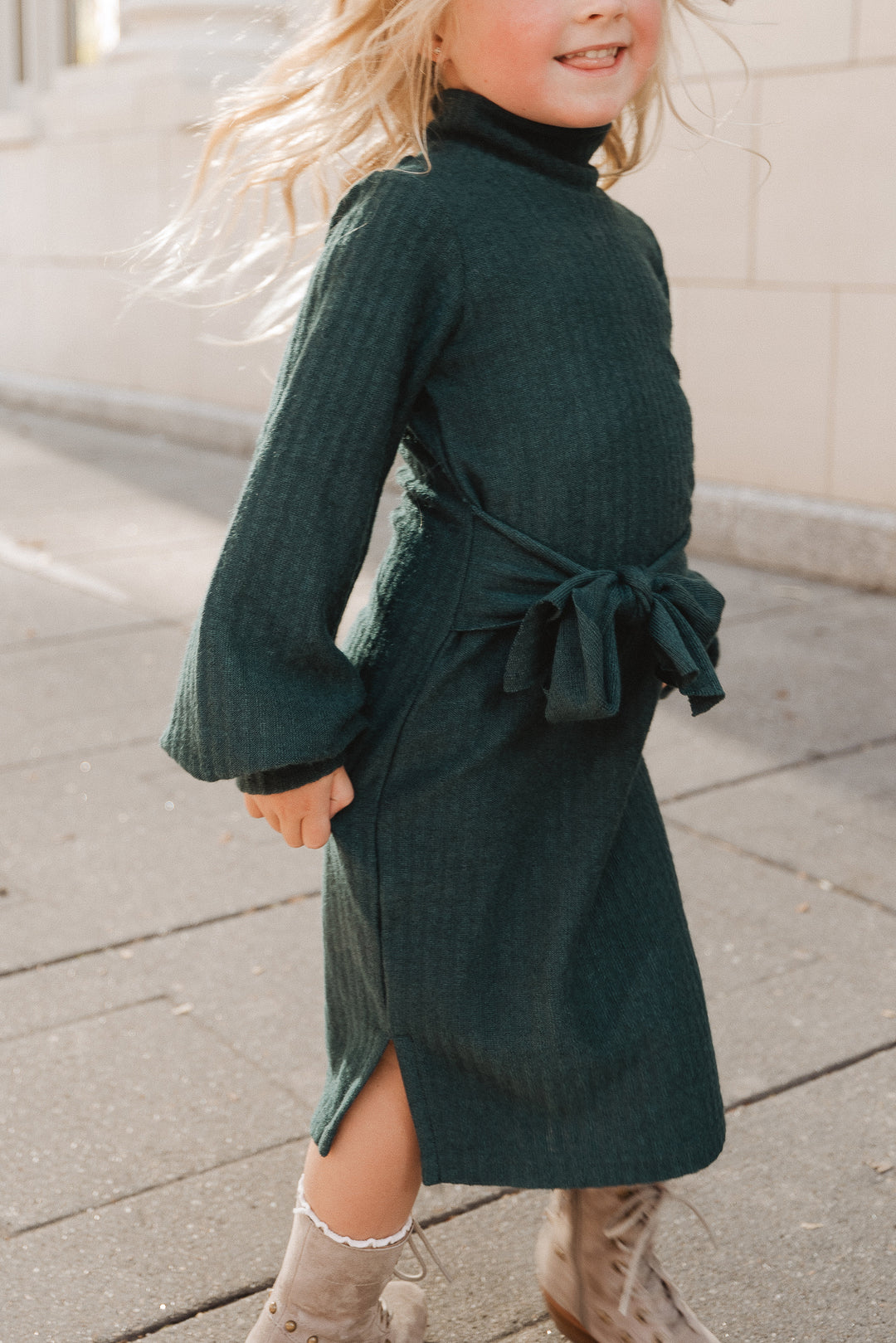 Mini Jensen Dress in Green