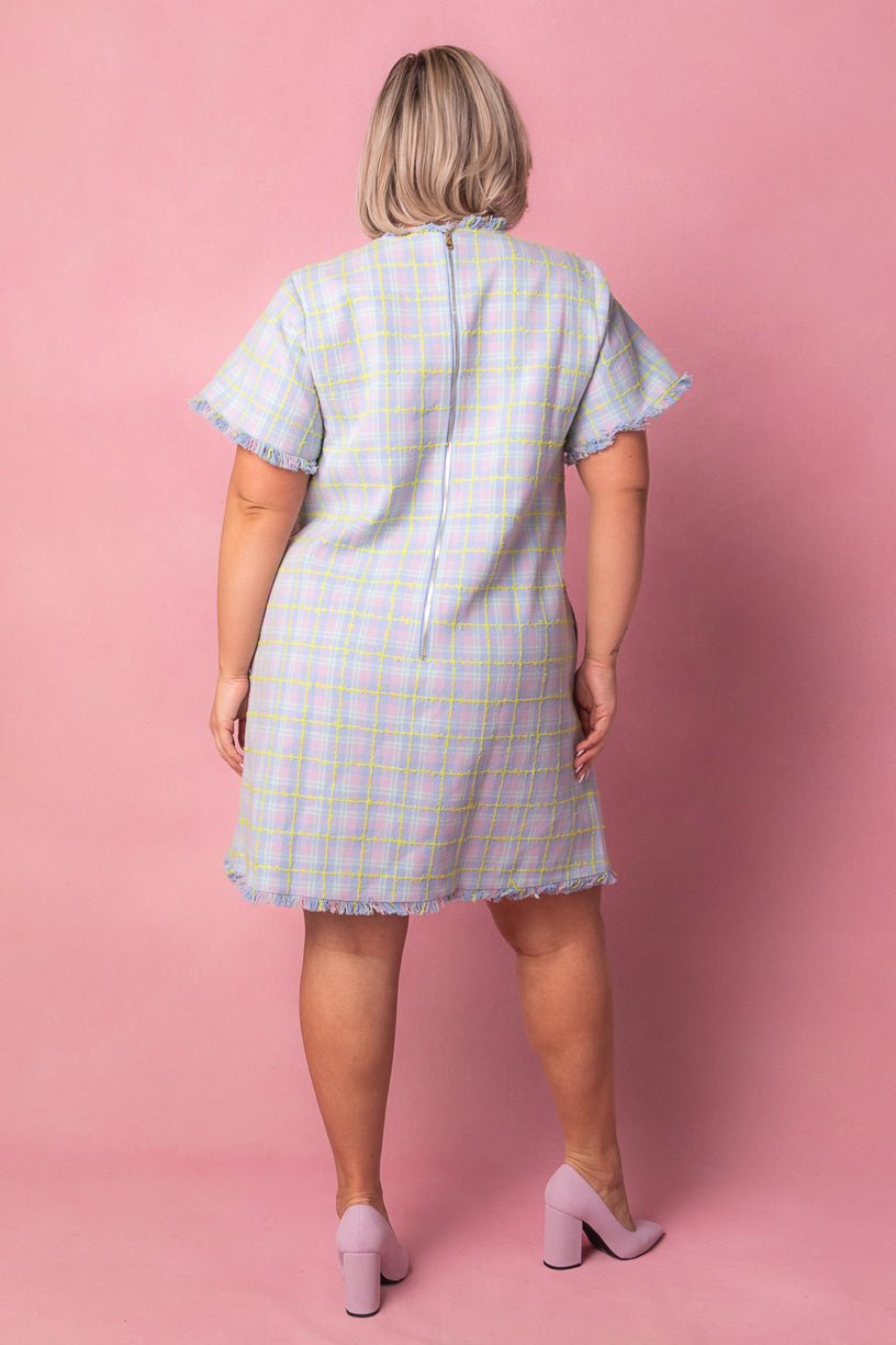Reese Shift Dress in Periwinkle Blue