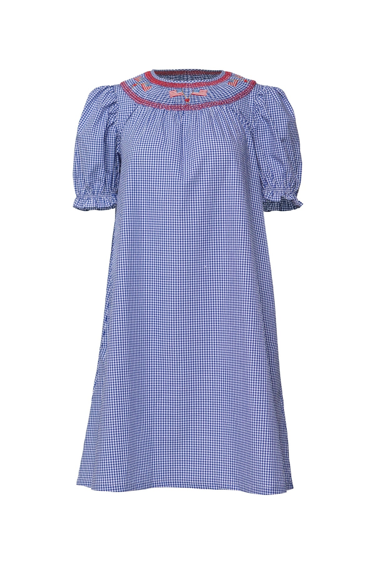 Martha Dress in Blue Gingham