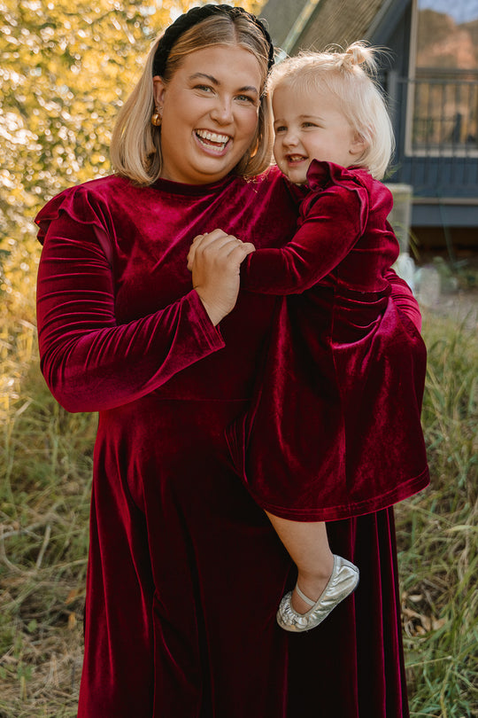 La La Lady Dress in Wine