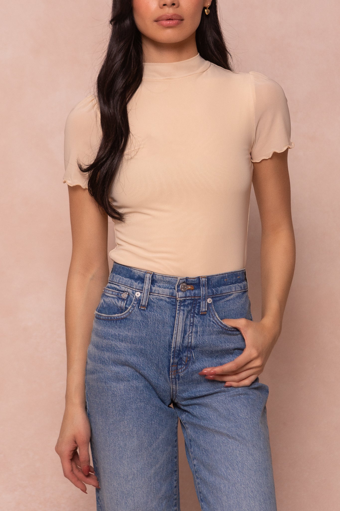 トップス Andmary Ava layered tops ivory ANDMARY】Ava layered tops