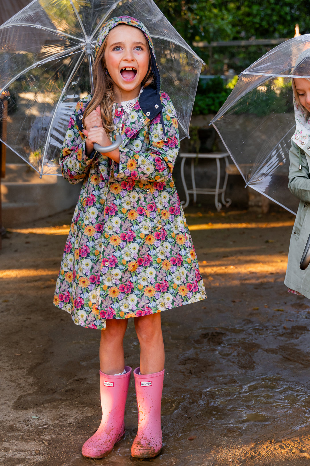 Mini London Raincoat Made With Liberty Fabric