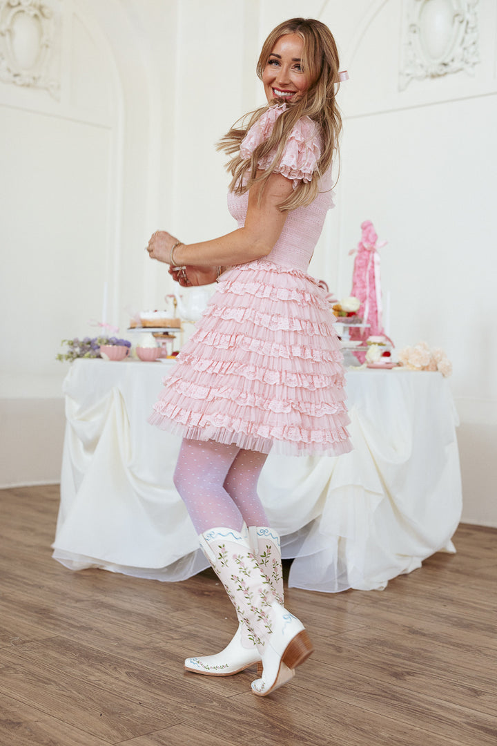 Cindy Short Dress in Pink