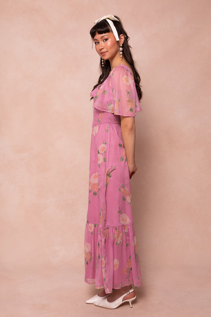 Emmaline Dress in Pink Floral