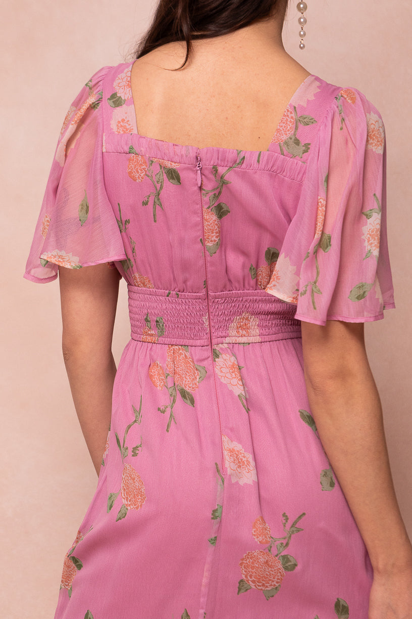 Emmaline Dress in Pink Floral