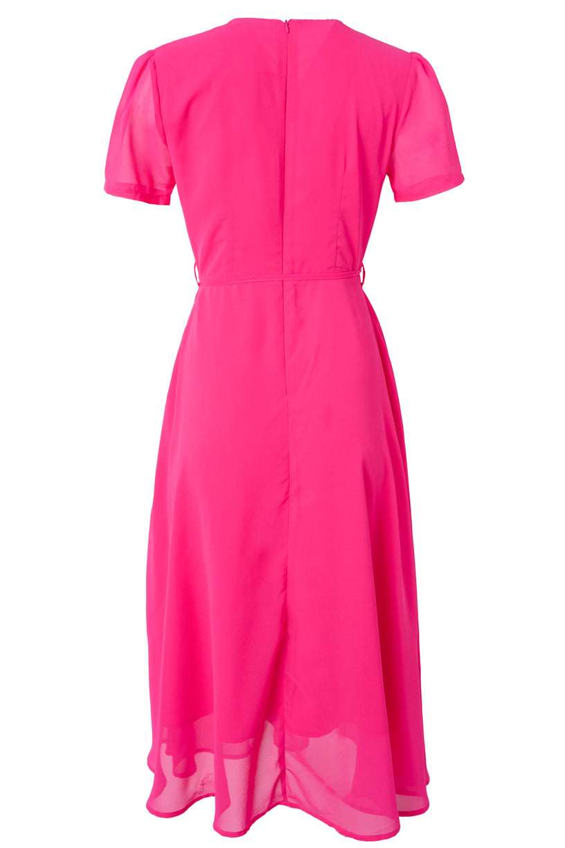 Lucy Dress in Hot Pink