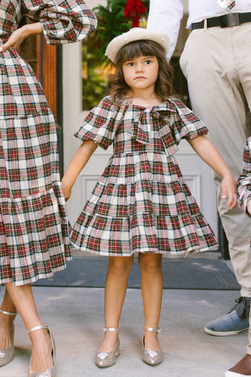 Mini Merry Dress in Holiday Plaid