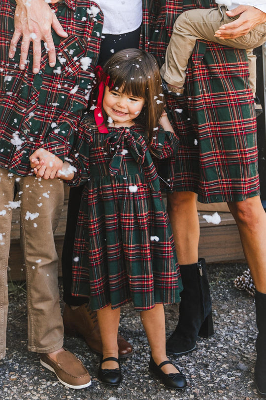 Mini Margo Dress in Green Plaid