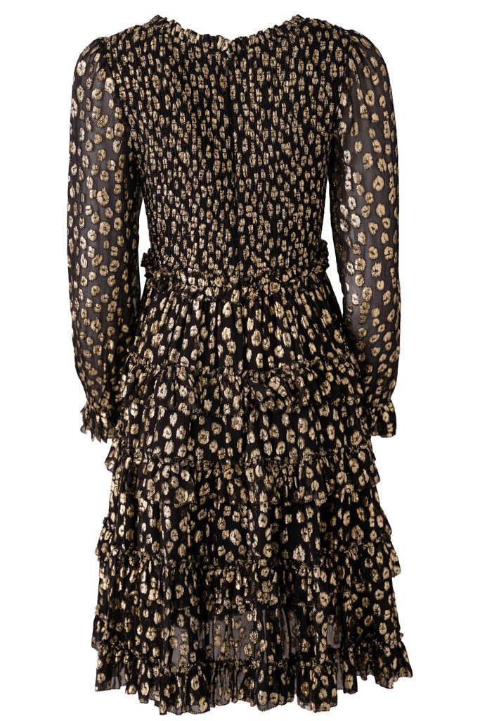 Sammy Dress in Black & Gold