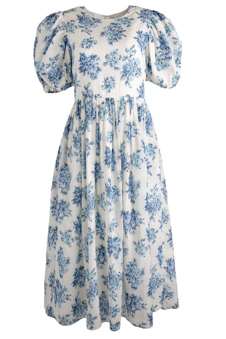 Odette Dress in Blue Floral