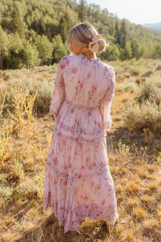 Geneva Dress in Mauve Floral