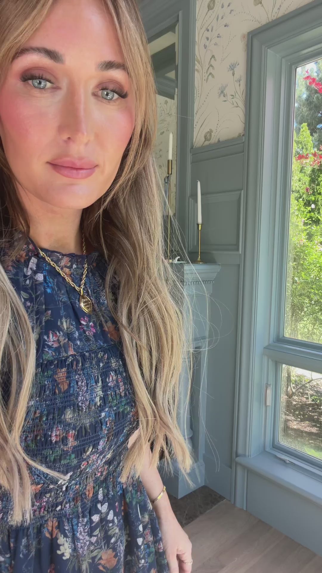 Tash Try on-Leonora Dress Midnight Autumn Bouquet.mp4