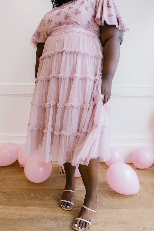 Anastasia Dress in Mauve