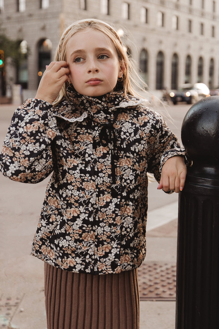 Mini McKenna Quilted Jacket in Floral