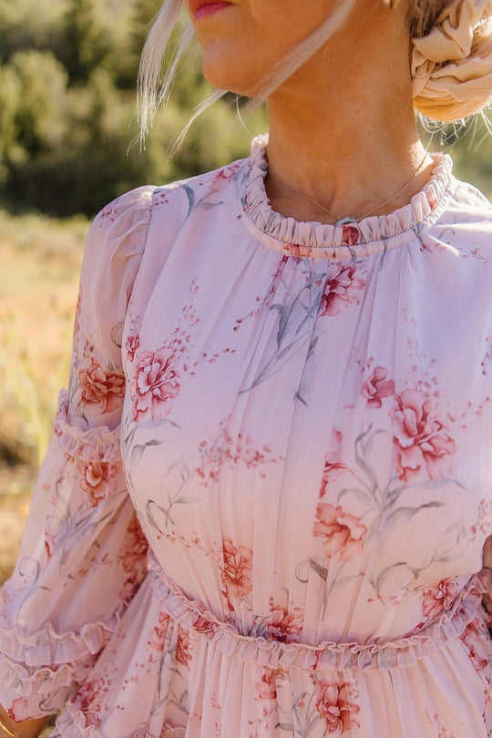 Geneva Dress in Mauve Floral